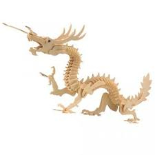 Woodcraft drevené 3D puzzle drak